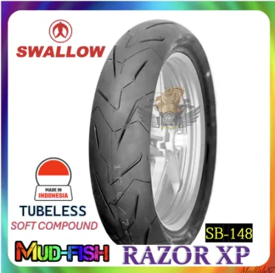 TAYAR SWALLOW RAZOR XP SB148 RACING SPECIAL SOFT COMPOUND 70/90-17 | 80/90-17 PREMIUM TUBELESS TYRE (SB-148)