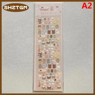 SHZTGM 1PC Hàn Quốc phổ biến phim hoạt hình Bunny gấu Laser Sticker scrapbooking Stick DIY Chất liệu văn phòng phẩm Kawaii nghệ thuật trang trí nguồn cung cấp