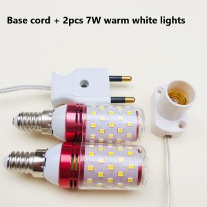 Altar Lamp 4inch/Electric Candle Light With Plug Wire/Single Praying Lamp E14 7W Warm White Lights