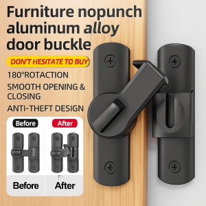 Aluminum door locks without drilling fittings