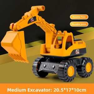 NOER Nhựa Đồ chơi máy xúc cho trẻ em Trượt quán tính 3 Kiểu Dáng Máy xúc xây dựng Chất lượng cao Xe đào đất Dành cho trẻ em