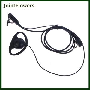 JointFlowers Duy nhất dây tai nghe Tai nghe Kit mic PTT mic D hình 2 Pin đài phát thanh tai nghe Walkie Talkie cho Kenwood Baofeng tyt tai móc