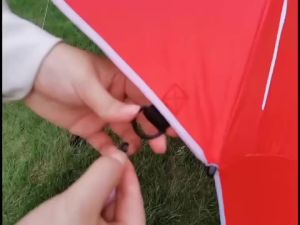 2.4M outdoor camping sunshade umbrella window portable dual-purpose beach tent with mesh