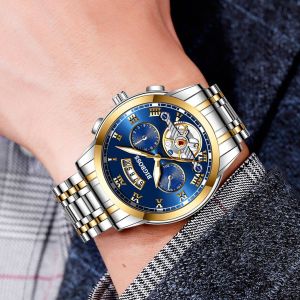 Trillion id COD✅ Jam Tangan Pria JP-19 BIGBOSS Luxury Stainless Steel Water Resistance NEW 2023