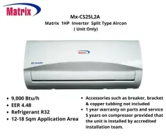 matrix aircon mx cs25l2a