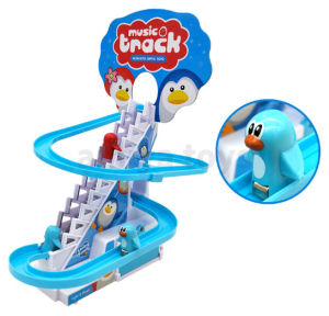 Cute Duckling Climbing Stairs Toy Track Electric Train Electric Toys (FAST DELIVERY)