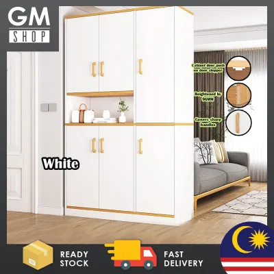 GMSHOP Shoe Cabinet Home Entrance Large Capacity Porch High Vertical Hallway Partition