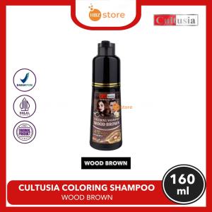 CULTUSIA Coloring Shampoo Wood Brown 160ML - With Arga Oil & Keratin
