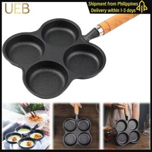 【UEB】4-Hole Frying Pan Non Stick Cookware Pancake Pan Egg Pancake Steak Cooking Pan Suitable for Gas Stove Induction Cooker