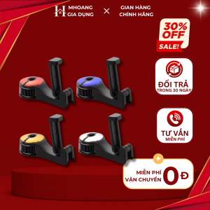 Móc treo đồ trên ô tô gài trước sau ghế VuaAuto kèm giá đỡ kẹp điện thoại trên xe tiện lợi thiết kế chắc chắn cao cấp