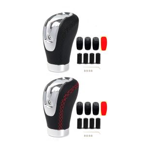 Car Gear Shifter Knob 5/6 Speed Manual Transmission Stick Handle Leather Lever for SUV Truck Motorhomes Easy to Install