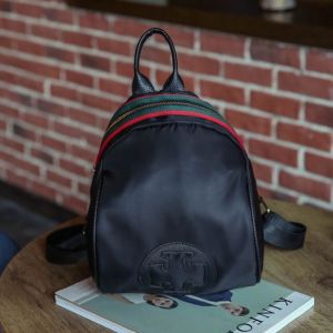 Tas Ransel Wanita Mini Backpack Sekolah Hitam Polos Kekinian Tas Punggung Kain Parasut COD T261