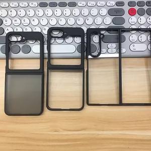 For Samsung Galaxy Z Flip 6 Phone Case Magnetic Suction Matte Skin Texture Transparent Anti Fingerprint Anti Yellow Cover