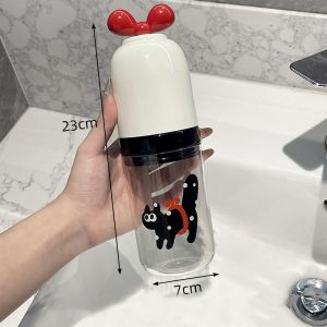 Comforts Home กล่องเก็บแปรงสีฟันยาสีฟันแบบพกพา สีสันสดใส หลายช่องเก็บ พร้อมแก้วบ้วนปาก เหมาะสำหรับเดินทาง