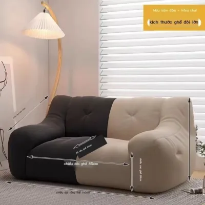 [Sẵn hàng] Ghế sofa lười tatami ghế đôi nhỏ căn hộ nhỏ ban công phòng ngủ ghế sofa thư giãn ghế lười hạt xốp