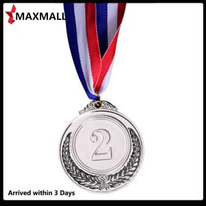 【New Arrival】 เหรียญรางวัลทองแดงเงินทอง 2 นิ้วพร้อมริบบิ้นคอ 1st 2nd 3rd Medals Round for Kids School Sports Meeting