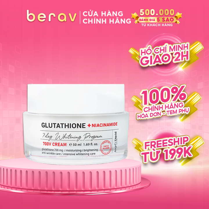 KEM GIM NM, DNG TRNG DA ANGEL'S LIQUID Glutathione+Niacinamide 700V- CREAM 50ml | Lazada.vn