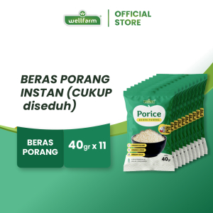 WellFarm Beras Porang Sachet 11 pcs Beras Instan Tinggal Seduh Cocok Untuk Diet and Diabetes