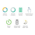 LAMPTAN โคมไฟอ่านหนังสือ LED DESK LAMP MULTICOLOUR LUMI 5W 5แสงใน1โคมพร้อมแสง Night Light. 