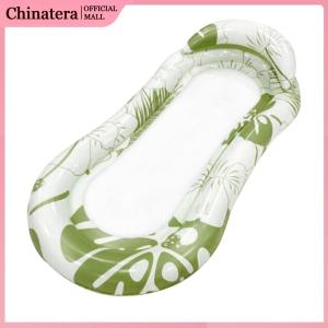 Row Flatable Flatable Row Portable Water Hammock PVC พับเก็บได้พร้อมกับ Backrest ที่เท้าแขนในฤดูร้อนปาร์ตี้ชายหาดชายหาดสำหรับผู้ใหญ่