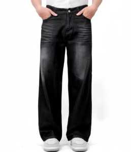 celana Jeans whisker celana gombrong loose fit Skinny