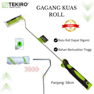 TEKIRO Kuas Rol Kapal 4 INCH / Kuas Roll Kecil Gagang Panjang