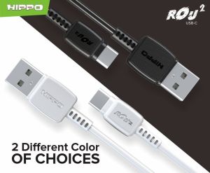 Hippo Rou 2 Kabel data dan Charging Type C USB Quick Charge 3.0