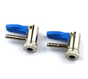 Đầu Kẹp Bơm Hơi Lốp Xe Tay Cầm Xanh / Đuôi chuột gắn vòi Cỡ 6 ( Mã ĐCX6 ) Đầu Nối Van Bơm Lốp Xe Tải Xe Hơi Xe Máy Điện