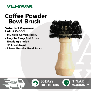 Vermax Coffee Brush Portafilter Basket Cleaning 51mm Wooden Barista Clean Brushes Dusting Tool Espresso Machine Accessories