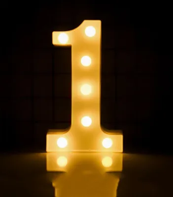 【Fast Deliver】 DIY 3D LETTER 3D NUMBER (0-9) LED LIGHT LED Night Light Wall Hanging Marquee Sign Alphabet Decor Lamp