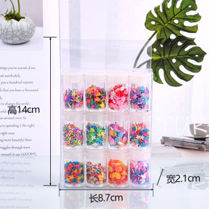 JT Garden C004 ( 1 ชุด 12 ขวด) ฟีโม่ตกแต่ง เกล็ดน้ำตาล อุปกรณ์ตกแต่ง เคสโทรศัพท์ กิ๊บ อุปกรณ์ DIY  งานฝีมือ ต่างๆ  พร้อมส่งจากไทย