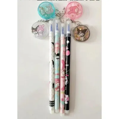 (12pc) PEN GEL gantung BOLA SANRIO KUROMI MELODY