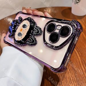 Honor 400 5G Case Honor 400 Pro 5G Case Honor 400 Lite 5G Casing with 3D Labubu Mirror Camera Protector Softcase Phone Cover