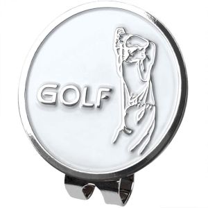 CYI47 Removable Alloy Golf Training Aids ic Cap Clip Accessories For Golfer Golf Hat Clip Hat Marker Golf Putting Alignment Golf Marker