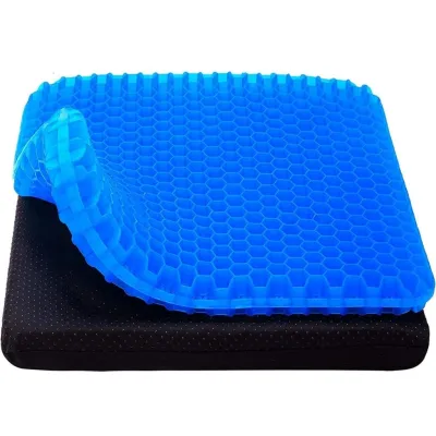 Đệm lót mông 3D Silicon lưới tổ ong cao cấp thoáng khi êm mông chống đau mỏi lưng Đệm ngồi lót ghế văn phòng ô tô Sofa