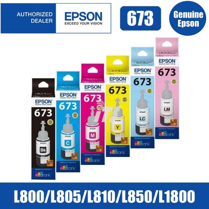 หมึกสำหรับเครื่องพิมพ์ Epson 673แท้ | Lazada.co.th