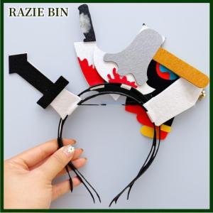 RAZIE BIN Knife Modeling Headpiece Headband Halloween Headband Cosplay Prop Double Nonwoven Fabric Personalized Accessory Headwear