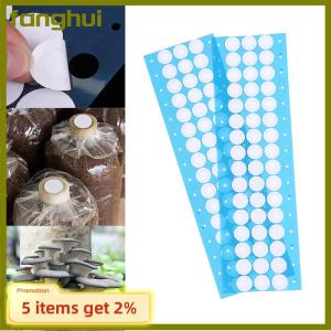 fanghui 48Pcs sheet 20mm Synthetic Filter Paper Sticker For Under Wide Mouth Jar Lid Mushroom Cultivation Supplies