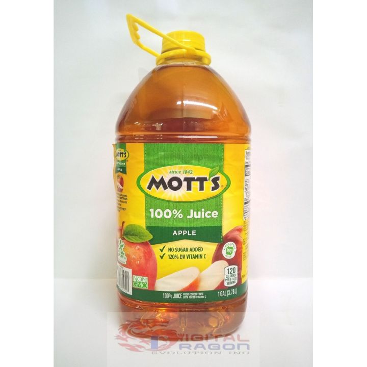 MOTT'S 100 APPLE JUICE, NO SUGAR ADDED 120 DV VITAMIN C 3.78L | Lazada PH