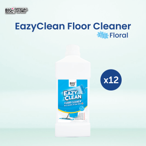 CARTON DEAL BIG+ EazyClean Floor Cleaner (12x1000ml) Floor Wax Cleaning Sabun Pencuci Lantai Mop Rumah Mosaic Vinyl Flooring Mozek Shine