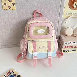 READY tas ransel wanita import korea Tas Sekolah Value Tinggi Ins Pengurangan Beban Siswa Tas Nyeri Lucu Kapasitas Besar Backpack Sekolah Junior Junior Backpack LM73