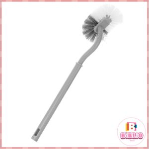 BIBLIO Long-Handled Toilet Brush Curved Head Soft Bristles Quick Drying Bathroom Corner Cleaning Tools