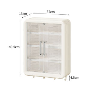 ตู้เก็บของด้านบนโถสุขภัณฑ์ ตู้เก็บของติดผนังแบบไม่ต้องเจาะ