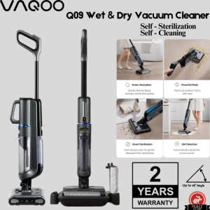 Vaqoo Q09 Wet Dry Vacuum Cleaner Smart Auto Dirt Detection Self-Cleaning Sterilization Strong Suction Mop and vacuum