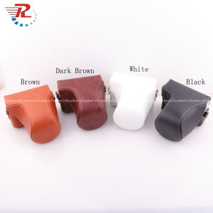 Canon EOS M200 Pu Leather Camera Bag Case Pouch For Canon EOS M200 With 15-45mm Lens