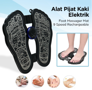 EMS Foot Massage Pijat Kaki Elektrik Refleksi Pad Mat Akupuntur Portable