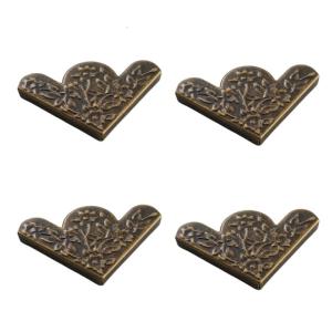 Iron Box Corner Guards with Florals Pattern for Elegant Gifts Packaging Suitable for Craft Enthusiasts and Gifts Shops