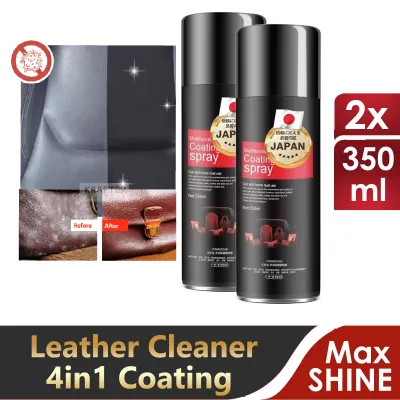 4 in 1 Multipurpose Leather Cleaner Spray l Coating Wax car and home dual use l Polish high shine