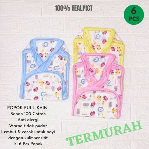 ISI 12 PCS POPOK KAIN BAYI BARU LAHIR POPOK SAMBUNG HANDUK
