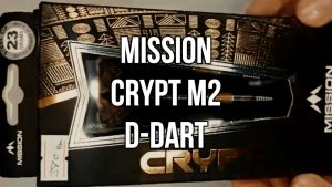 MISSION STEEL TIP DART - 21G Crypt M2 Black Gold PVD 90% Tungsten Steel Darts (ARROW DART KELULI)